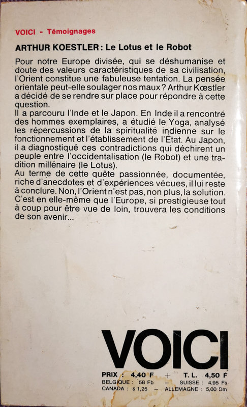 Verso Le lotus et le robot