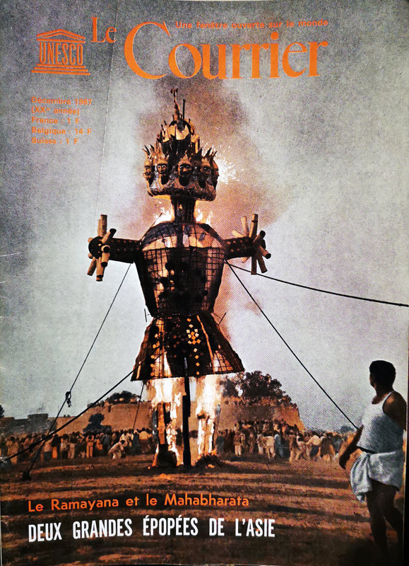 Couverture Courrier UNESCO Ramayana Mahabharata