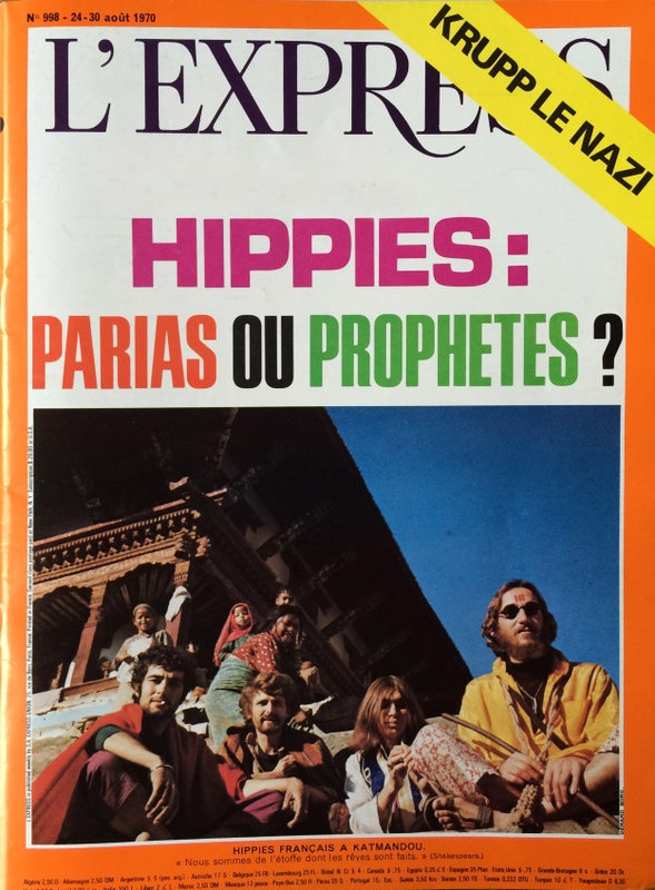 Couverture L’Express – Hippies : Parias ou Prophètes ?