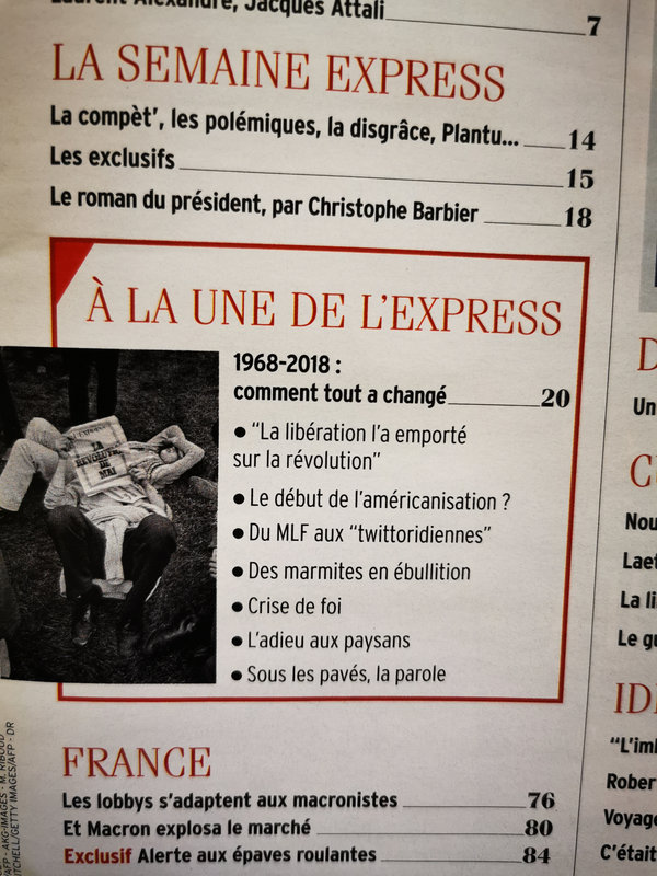 Verso L’Express n°3469–3470