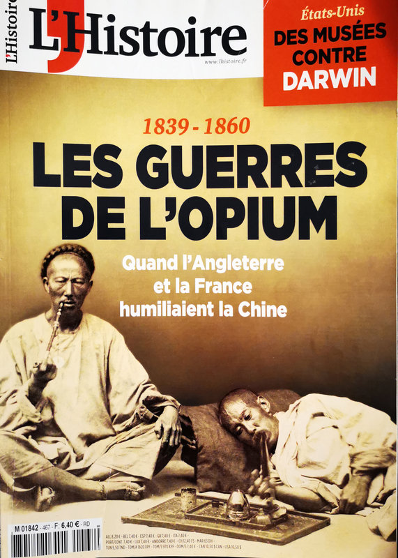 Couverture L’Histoire – Guerres de l’opium