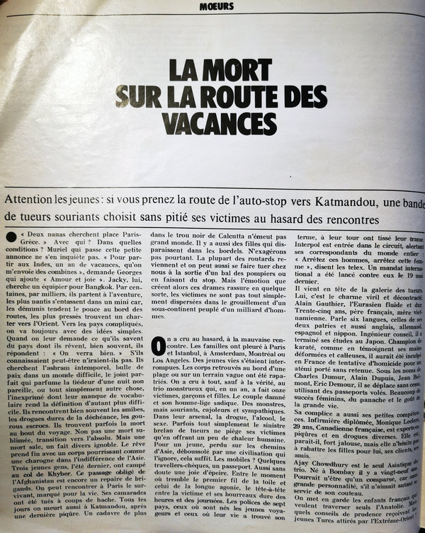 Verso Paris Match – Route de Katmandou
