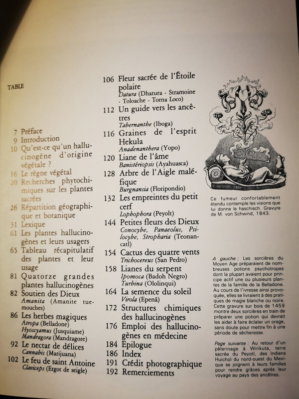 Verso Les plantes des dieux