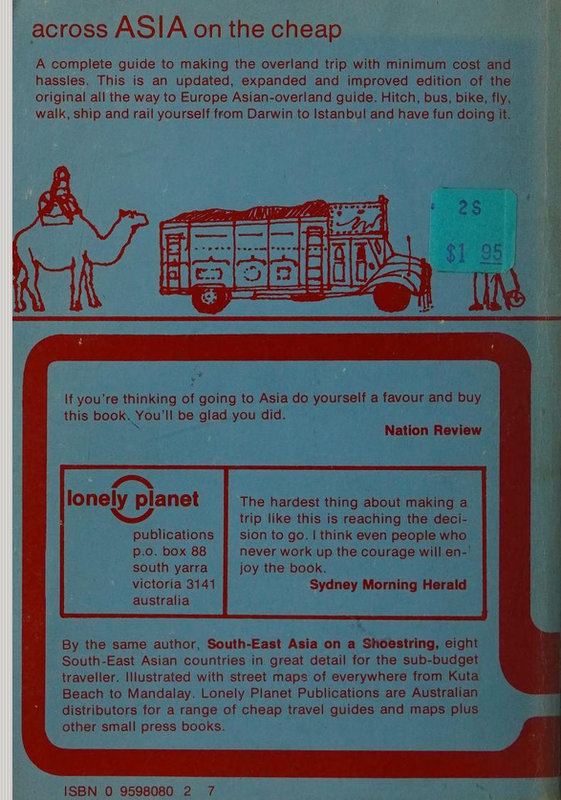 Verso Across Asia on the Cheap